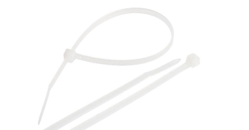 Хомут кабельный 4.5х200 нейлон неоткрыв. бел. (уп.100шт) NIKOMAX NMC-CTN200-45-SL-WT-100