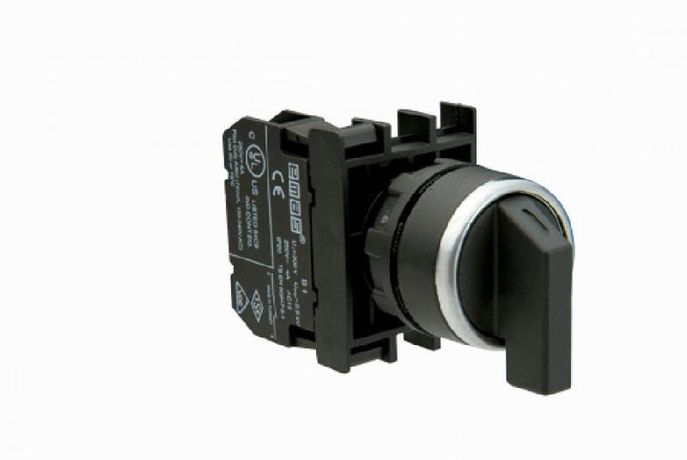 Переключатель 2-0-1 (1НО+1НО), с фиксацией в положении 1, серия B (250В AC, 4А), IP50 - B101S31 EMAS