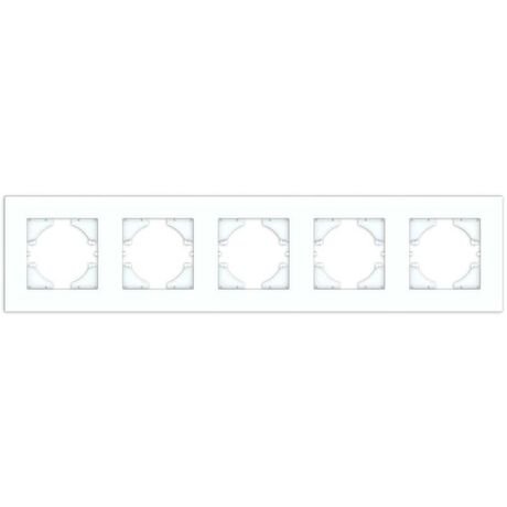 Рамка 5-местн. City бел. матов. GUSI С1115-041