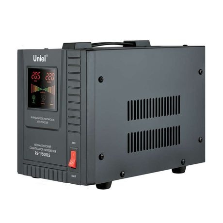 Стабилизатор напряжения RS-1/500LS «Uniel» релейный однофазный напольный, 70-275 В, 500ВА - 09496