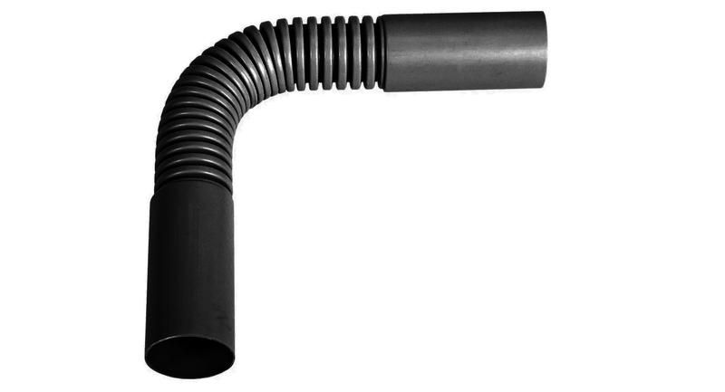 Поворот гибкий гофрированный труба-труба 16 мм черный | П01416Ч Рувинил TYCO