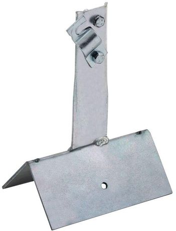 Держатель проводника круглого 6-10мм винтовой для конька широкий h=100мм оцинкованная сталь HDZ IEK - ZDP81-14-4-16-100
