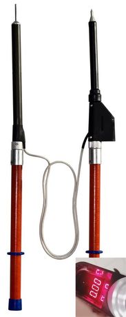 Указатель высокого напряжения УВНУ.ИТФ-10 Д универс. (цифровая и звуковая индикация встроен. источник питания самопроверка с трубкой фазировки) Диэлектрик Д315059