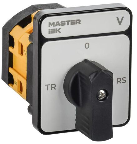 Переключатель кулачковый 10А (сх. 67) стандартная черн. рукоятка MASTER IEK MI-CS10-010-067-K02