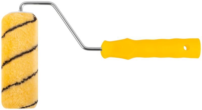 Валик полиакриловый с черной полоской диам. 40/61мм ворс 10.4мм 150мм беж. FIT 01852 РОС