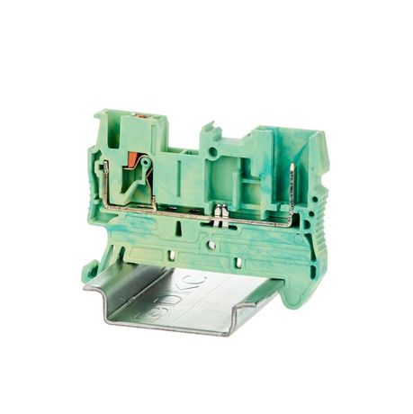 Клемма заземления под вставной штекер, зажим push-in, 2 точки подключения, 2.5 кв.мм | VPR-2.5-1P-PE DKC ДКС