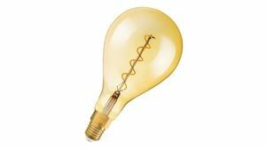 Лампа светодиодная филаментная Vintage 1906 LED dim CL A160 FIL GOLD 28 5W/820 5Вт тепл. бел. E27 (замена 28Вт) диммир. зол. OSRAM 4058075269705