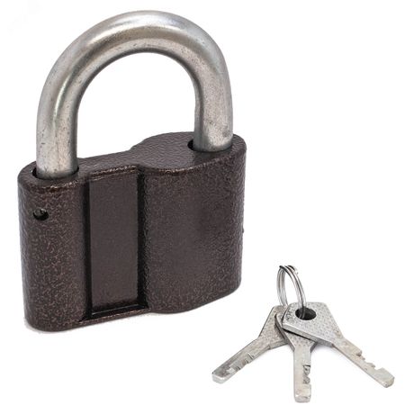 Замок навесной с дисковым механизмом секрета, СТАНДАРТ Россия ВС2МС античная медь - 7460 ПТК