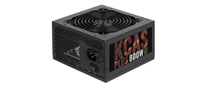 Блок питания ATX 800Вт KCAS PLUS 800 80+ bronze (24+4+4pin) APFC 120мм fan 7хSATA RTL AEROCOOL 1049270