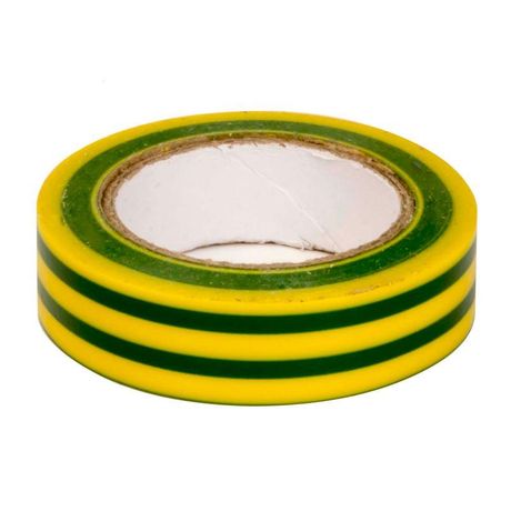 Лента изоляционная ПВХ 19x0,15 20м в рулоне желто-зелёная | PVC192015YGN DKC ДКС