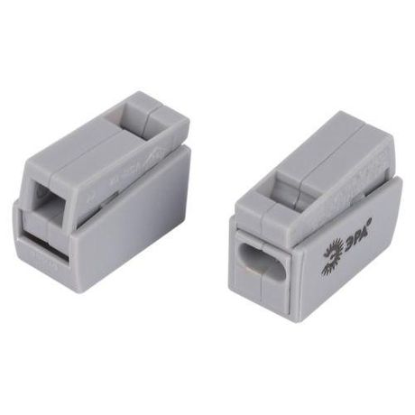 Клемма быстрозажимная 221-112 для светильников 2 полюса 0.5-2.5мм2 NO-225-462 (упаковка 3 шт.) - Б0067990 ЭРА