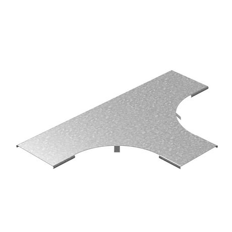 Крышка к Т-отводу плавному универсальному лотку 400, толщ. 1,0 мм, Сендзимир цинк, 020847 | КТТРП-400-1,0-R100-СЦ Ostec