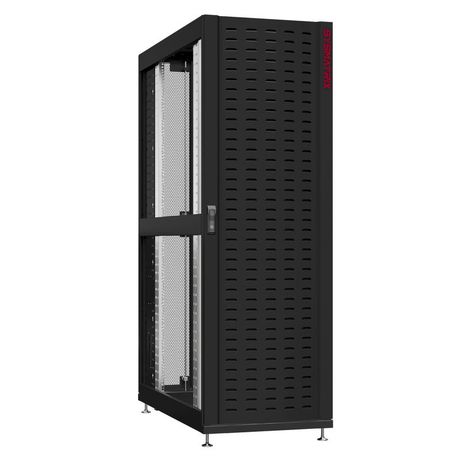 Шкаф серверный 45U 600х1070 передняя дверь: протект IP41. задняя двустворчатая перфорированная IP20. боковые панели: без. цвет: черный RAL9005 - NS 6145.9640 SYSMATRIX