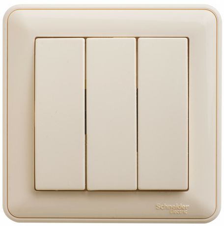 Выключатель 3-кл. СП W59 10А IP20 10AX в сборе сл. кость SE VS0510-351-28 APC