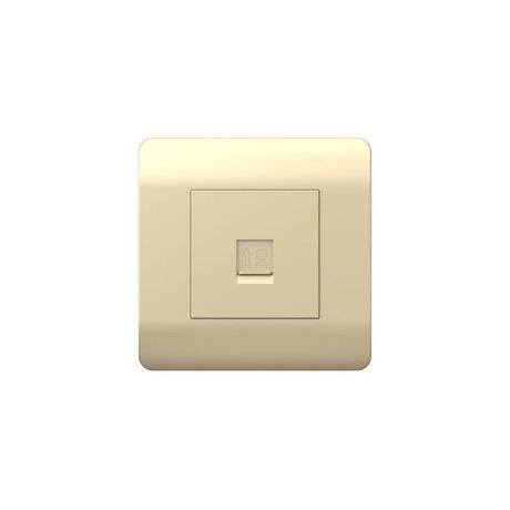 Розетка компьютерная 1хRJ45, шампань(NEW3-E) | 431416 CHINT