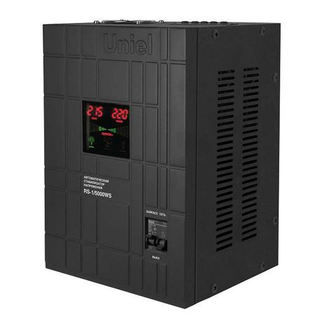 Стабилизатор напряжения RS-1/5000WS «Uniel» релейный однофазный настенный, с гальванической развязкой, 5000ВА - 07383