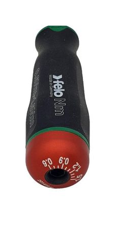 Отвертка c регулировкой крутящего момента Серия Nm 0,6-1,5 с набором насадок 12 шт в кейсе plus/minus | 10099616 Felo