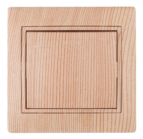 Выключатель 1-кл. СП Plano 10А IP20 1-101-11 250В сосна Intro Б0030033 ЭРА