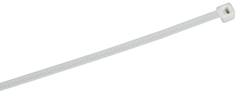 Хомут P6.6 самозатухающий белый 2.5х100мм 100шт/упак IEK - UHH90-D025-100-100-K01