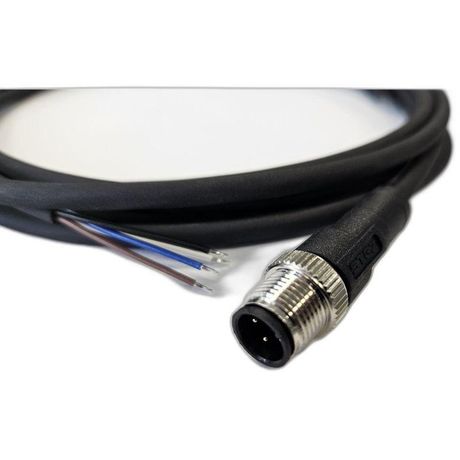 Кабель M12 4A штыревой 3000мм прямой полиуретан свободный конец СЦМ120025-04A-2-03000 черн. СТЭЗ 185210405