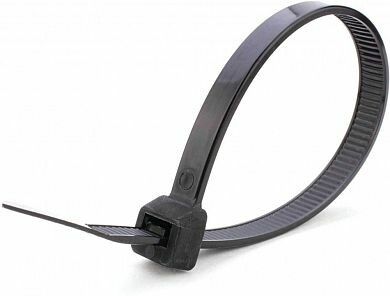 Хомут нейлоновый 4,7x200 мм, d пучка max 50 нагрузка 22 кг,черный (100шт в упак) | 32784 STEKKER FERON NYCT47-200