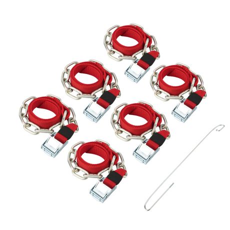 Комплект цепи (браслеты) противоскольжения для кроссоверов однорядные (уп.6шт) Rexant 07-7025-1 MEET