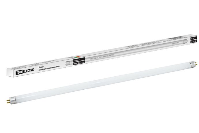 Лампа линейная люминесцентная ЛЛ 16Вт Т4 G5 840 ЛЛ-12 | SQ0355-0007 TDM