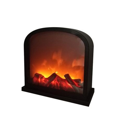 Светодиодный камин Шале с эффектом живого огня 30х13х28 см, батарейки 3хС (не в комплекте) или от USB (в | 511-006 NEON-NIGHT