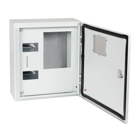 Корпус металлический ЩУРн-ПРО-3-МП/8-415х370х147-IP66-УХЛ1 с окном учета, 3ф счетчик на МП, 8 мод., типоисполнение ПРО - 367475 КЭАЗ