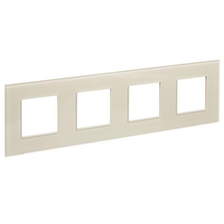 Рамка 4-м SKANDY SK-F24B стекло беж. IEK SK-M42-G-K10