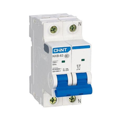 Выключатель автоматический однополюсный NXB-63 1P+N 20A 6кА х-ка B (R) | 814080 CHINT