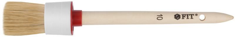 Кисть круглая натур. светл. щетина №10 (40мм) FIT 01306 РОС