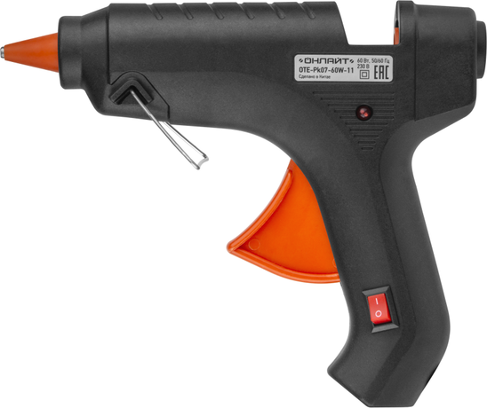Пистолет клеевой 90 378 OTE-Pk07-60W-11 60Вт 11мм ОНЛАЙТ 90378 Navigator