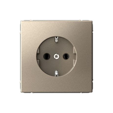 Розетка ArtGallery 16А с заземл. быстрозажим. клем. механизм шампань SE GAL000543S APC