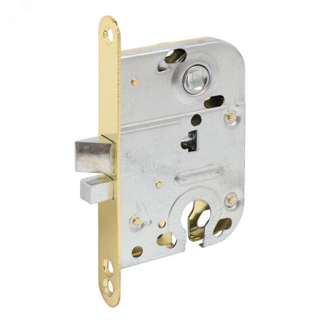 Замок врезной б/р АЛЛЮР 2018 PB золото для финских дверей б/о - 14365 ПТК