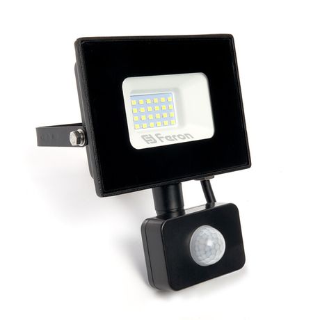 Прожектор светодиодный с датчиком LL-907 IP44 30W 6400K | 29557 Feron