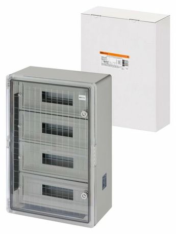 Бокс пластиковый навесной ЩРН-П-60 модулей, прозр. крышка, ABS, IP65, от -45 до +75 °С (400х600х200) | SQ0933-0218 TDM