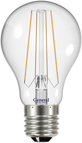 Лампа светодиодная LED 10Вт Е27 220В 4500К GLDEN-A60S-10-230-E27-4500 filament | 645800 General