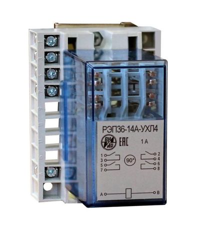 Реле промежуточное РЭП-36-14А 4А 4/0 пер.пр. ВНИИР A8120-79689346