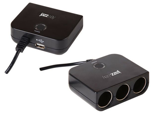 Разветвитель автомобильный CAS-3USB | .4690601018441 JAZZway