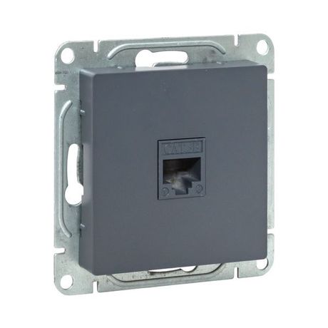 Механизм розетки RJ45 (cat5), графит Эпика |UP1-SOG-RJ45-5| EKF EKF арт. UP1-SOG-RJ45-5