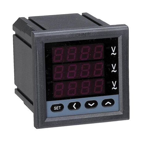 Амперметр цифровой PA7777-8S 5A 3ф 120x120 | 273117 CHINT