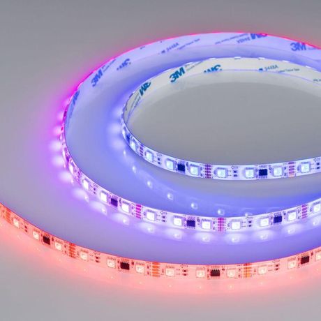 Светодиодная лента герметичная DMX-SE-B60-10mm 12V RGB-PX3 (14 W/m, IP65, 5060, 5m) (Arlight, бегущий огонь) | 039604 Arlight