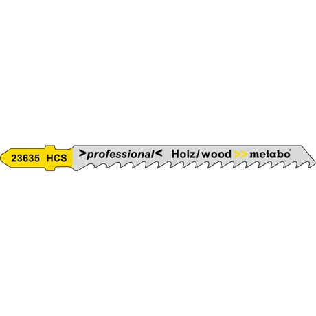 Пилка по дереву груб. рез. 75х4мм HCS T101D (уп.5шт) Metabo 623635000