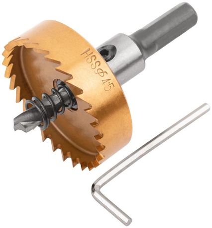 Коронка кольцевая пометаллу HSS сталь титановое покрытие 45мм FIT 36876 РОС