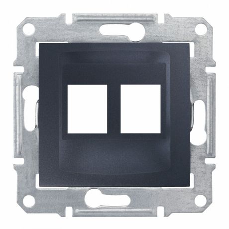 Адаптер х2 AMP MOL KEL Sedna кат.5е 6 UTP графит SchE SDN4400670 Schneider Electric