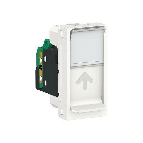 Розетка компьютерная 1-м 1мод. Unica Modular RJ45 кат.5E UTP бел. SchE NU341018 Schneider Electric