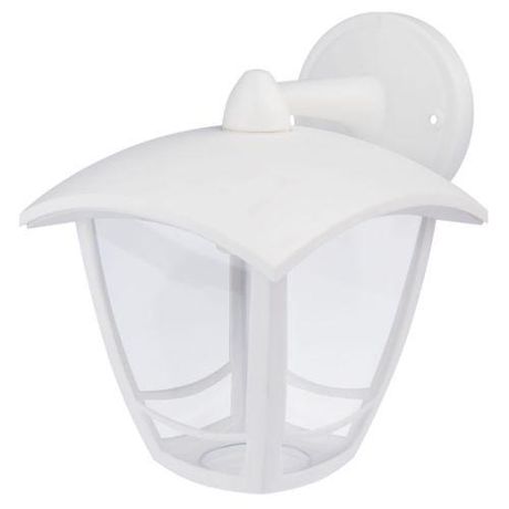 Светильник садово-парковый ДБУ 07-8-002 Дели 2 белый 4 гранный настенный IP44 светодиодный 8Вт 3000K | Б0064269 ЭРА