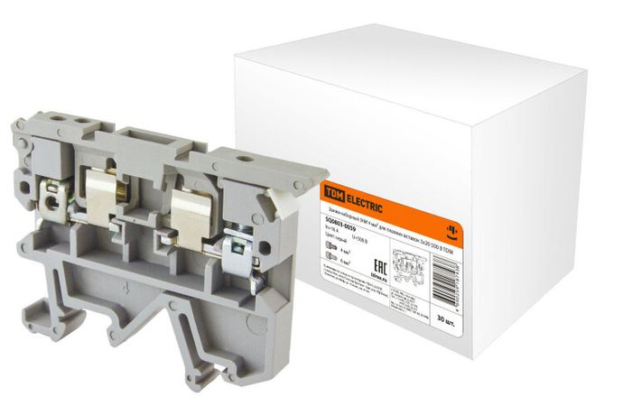 Зажим наборный ЗНИ 4мм2 для плавких вставок 5х20 500В | SQ0803-0059 TDM