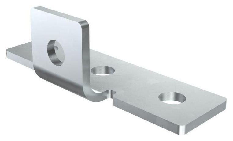 Пластина T-образная с центральным отгибом под 90град HDZ IEK - CPL10-TCO-90-HDZ